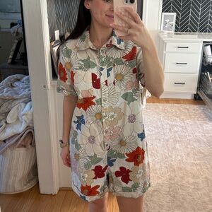 Storia Floral Patterned Romper